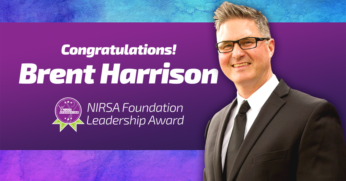 Brent Harrison is the 2024 NIRSA Foundation Leadership Award recipient