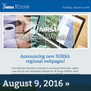 NIRSA Know August 9, 2016