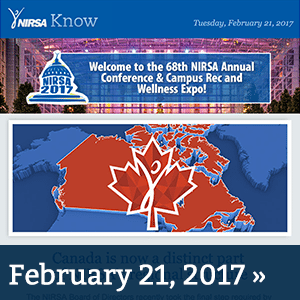NIRSA Know February 21, 2017