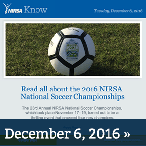 NIRSA Know December 6, 2016