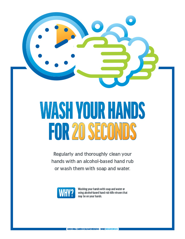 Wash your hands for 20 seconds