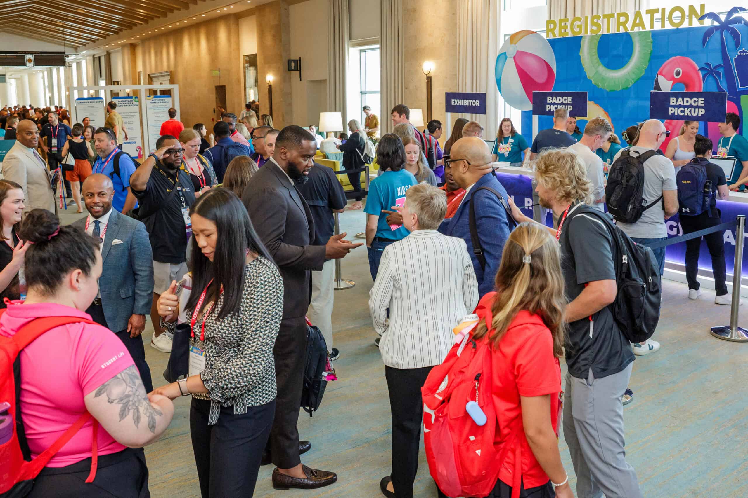 Group of people at a NIRSA event