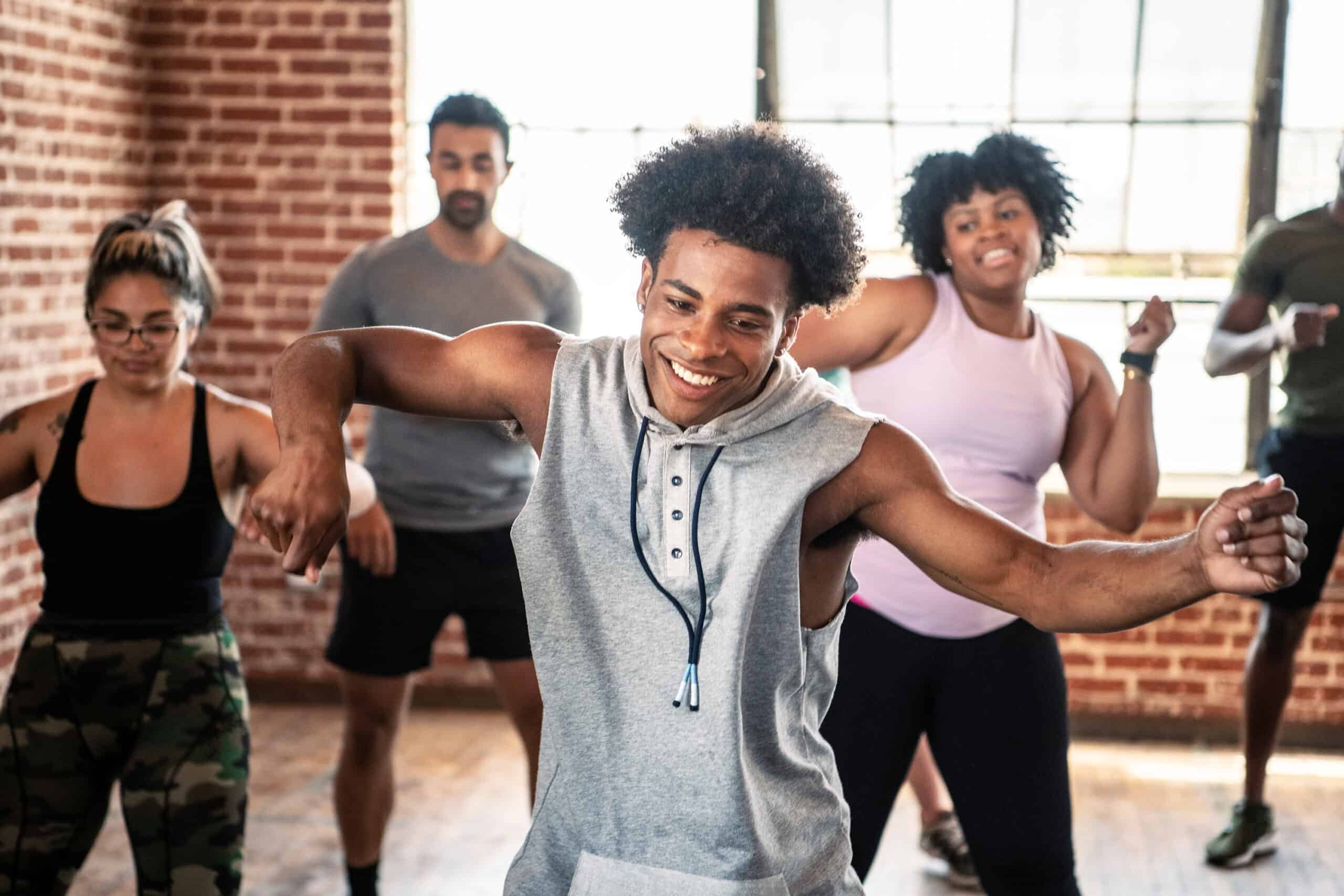 People at a dance activity