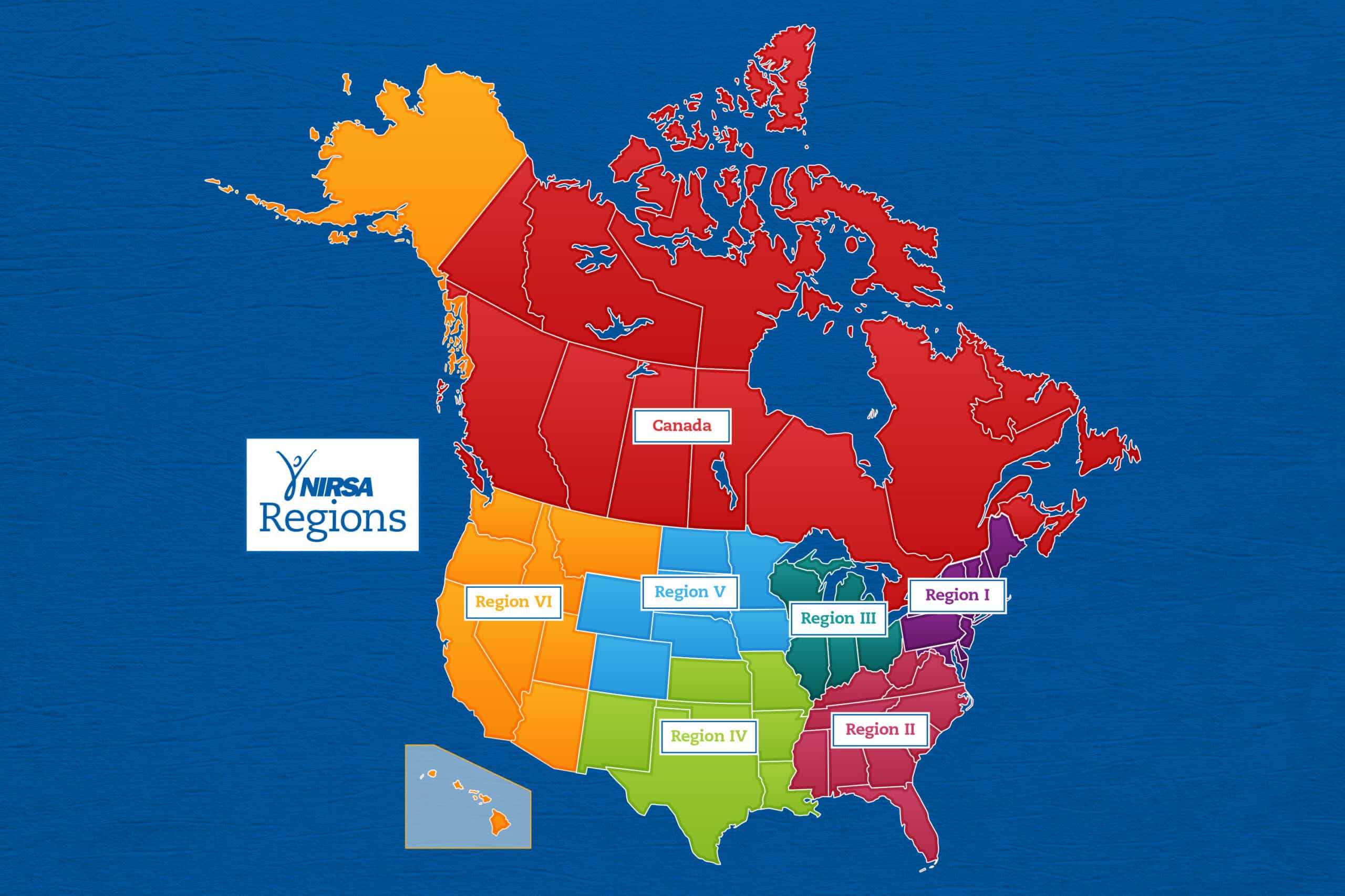 All NIRSA regions graphic