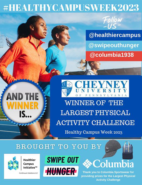 2023 Largest Physical Activity Challenge Winners Cheyney University