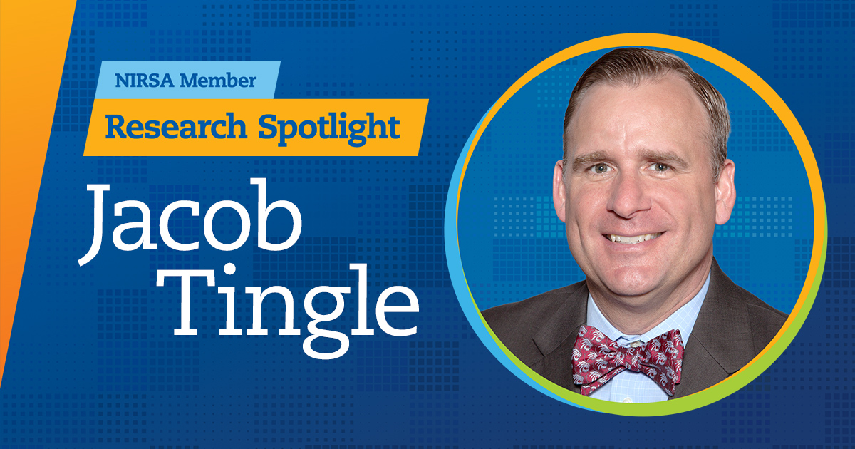 Spotlight on NIRSA member research: Jacob Tingle and student officiating
