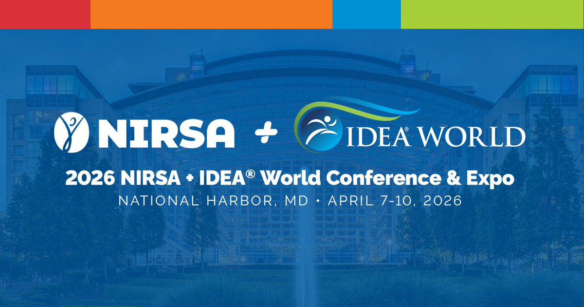 NIRSA is teaming up with IDEA Health & Fitness Association in 2026