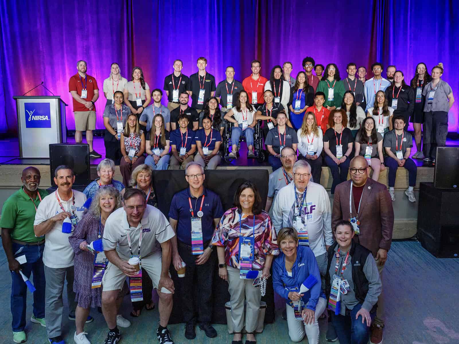All people at a NIRSA conference standing for a group photo
