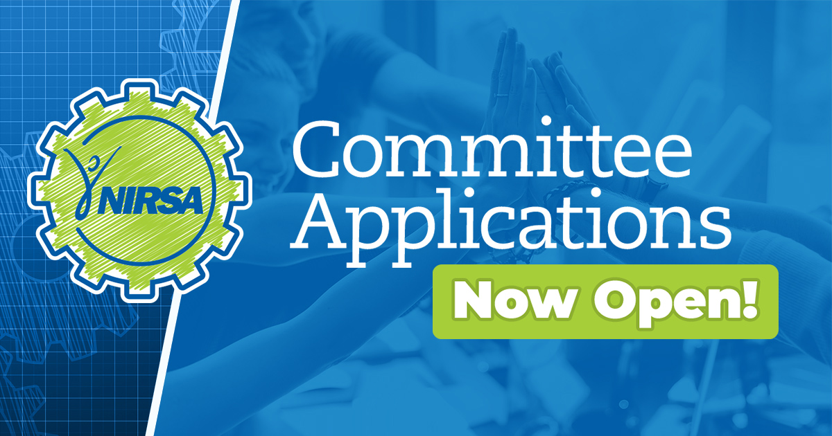 NIRSA Committee applications are now open