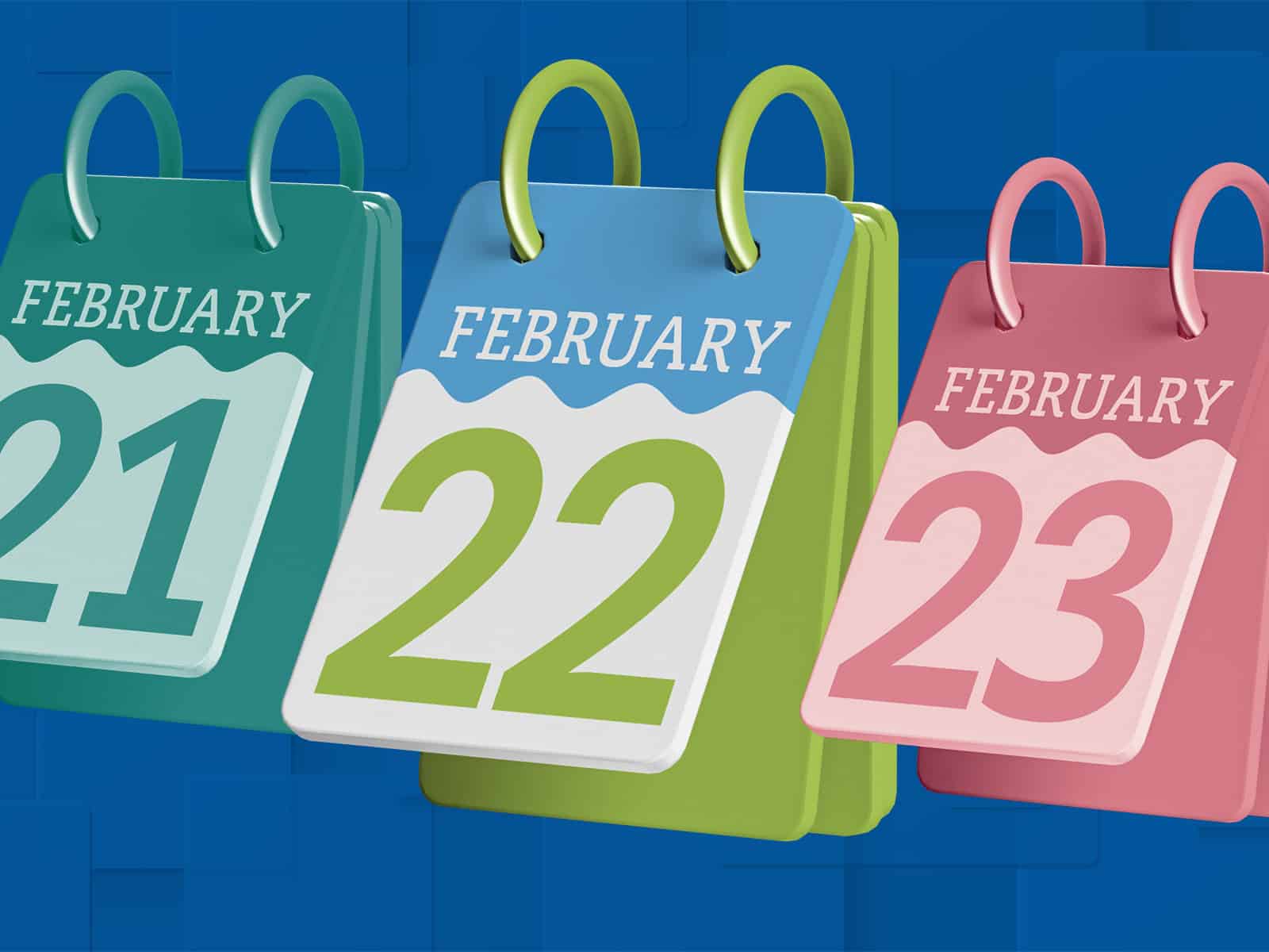 Graphic of calendars