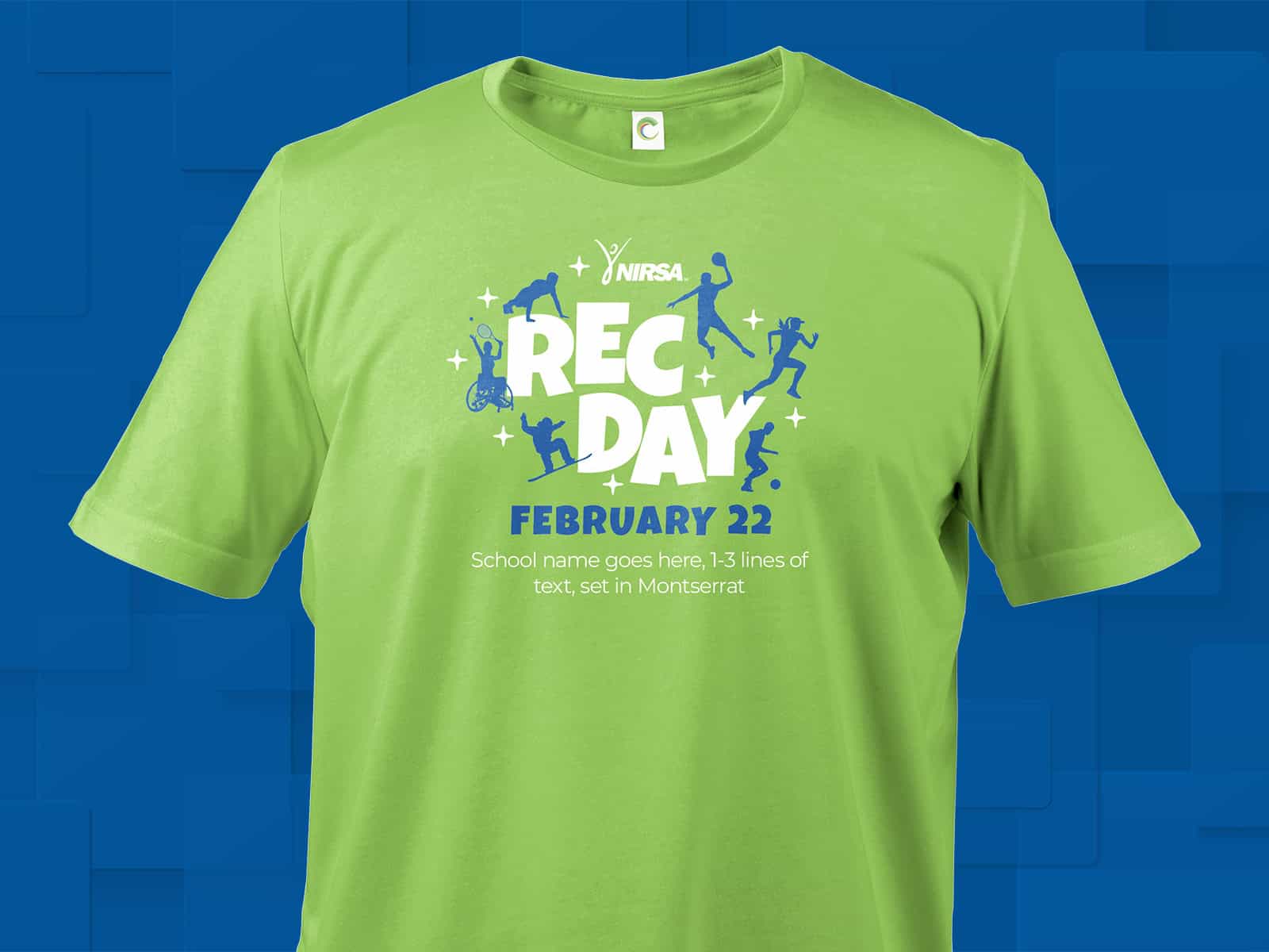 NIRSA Swag in the form of a green rec day t-shirt