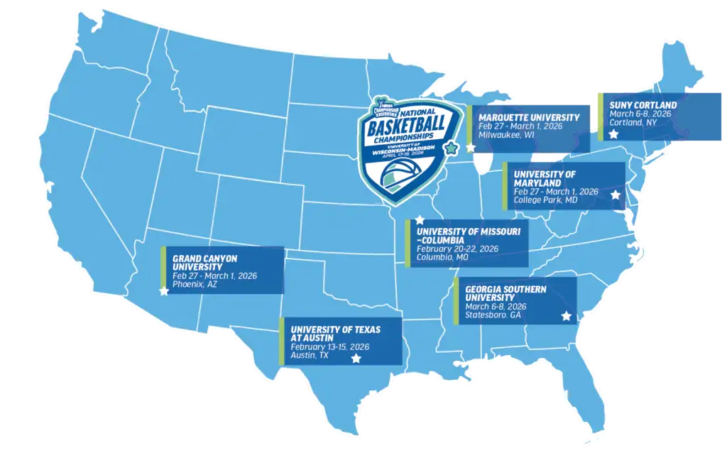Basketball 2026 Regional Map