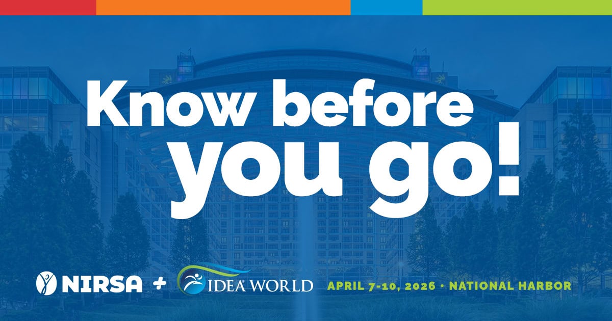 Know before you go: Your guide to the 2026 NIRSA + IDEA® World Expo