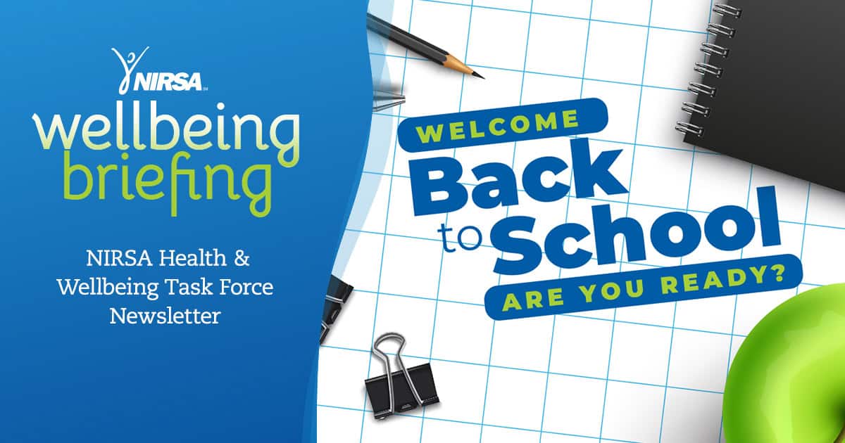 The latest NIRSA Wellbeing Briefing explores creating connection