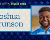 Joshua Brunson is a rising star in campus recreation