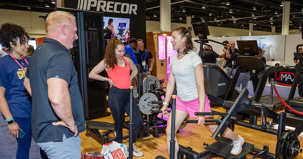 Exhibitor excellence was on display at NIRSA 2025 Campus Rec Expo - Precor