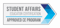Student Affairs Educator Certification, Approved CE Program