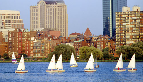 Small Sailboats on the Charles River