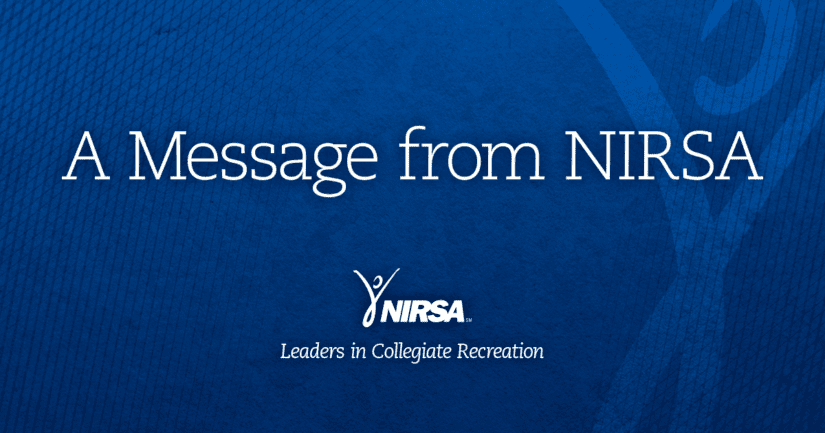 A message from NIRSA