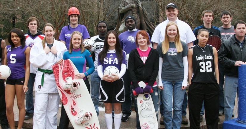 Student participants in a number of recreational sports