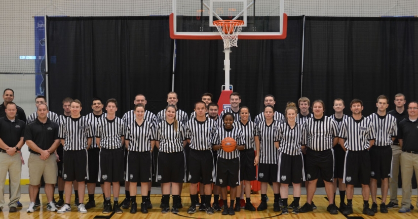 Officials and Hosts for a regional Basketball Championship