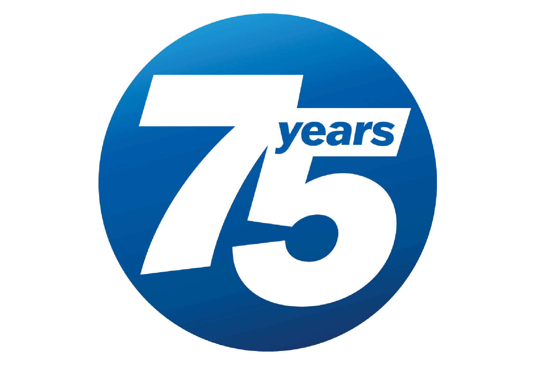 75 years logo